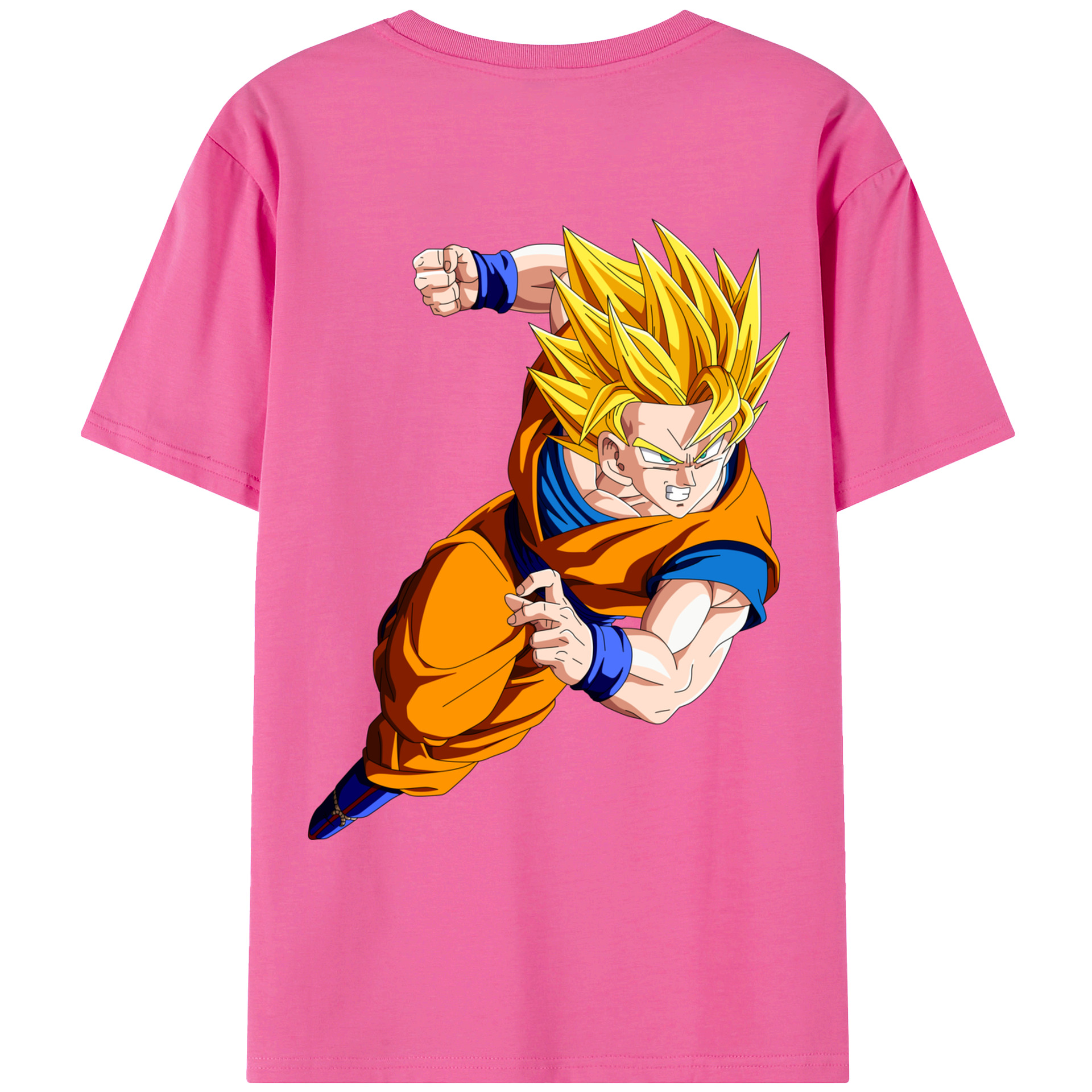 （画像用） ドラゴンボール 孫悟空（そん ごくう）Son Goku カカロット DRAGON BALL Kakarotto レディース半袖Tシャツ(バックプリント)